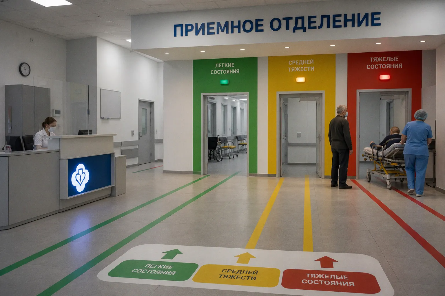 Минздрав внедряет цветовую сортировку пациентов в приемных покоях